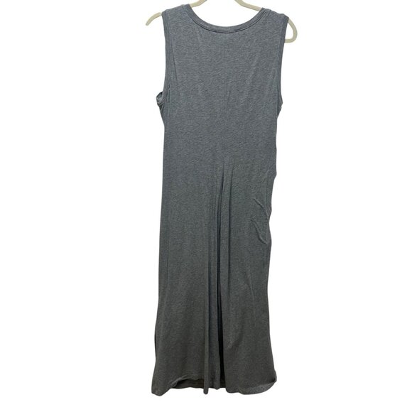 Cabi 5618 Breeze Dress gray maxi ruched small - Picture 8 of 11